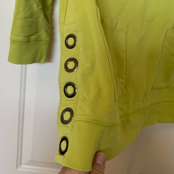 Soft Surroundings 'Make It Snappy' Cozy Vibrant Pullover Tunic Lime Green 🌴 - Picture 7 of 13